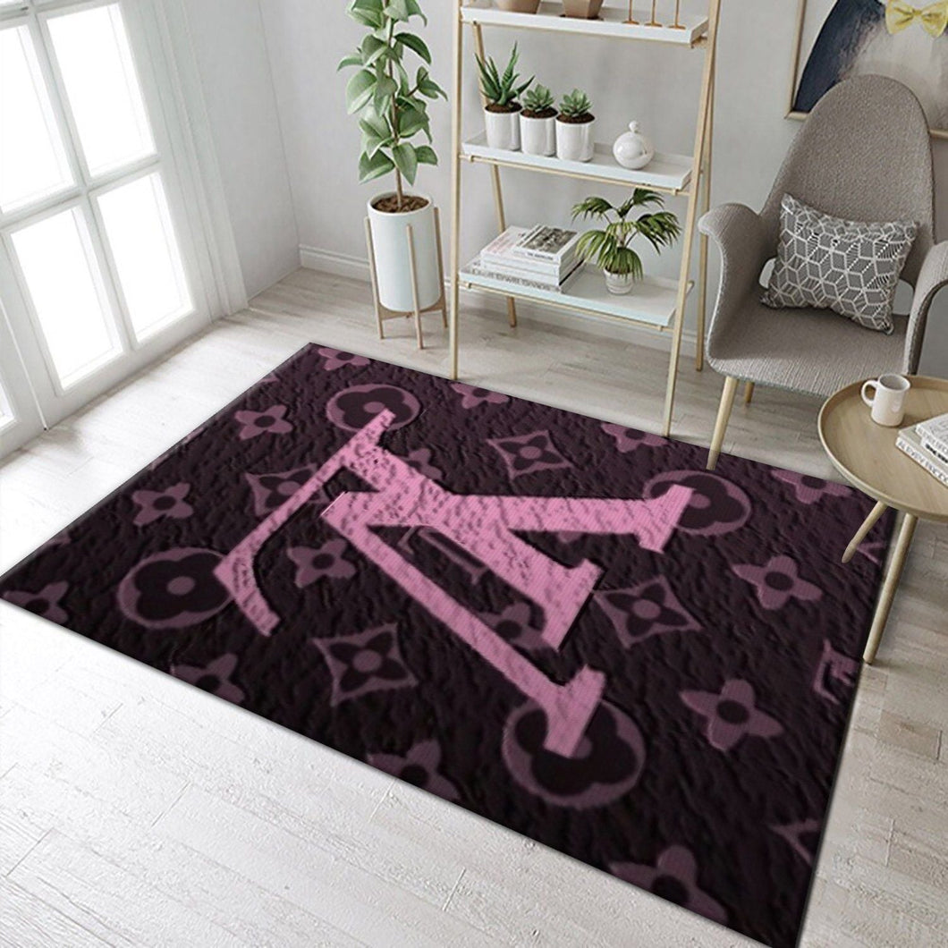 Louis Vuitton pinky logo living room carpet