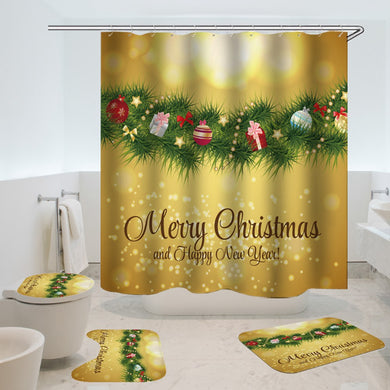 christmas shower curtain 