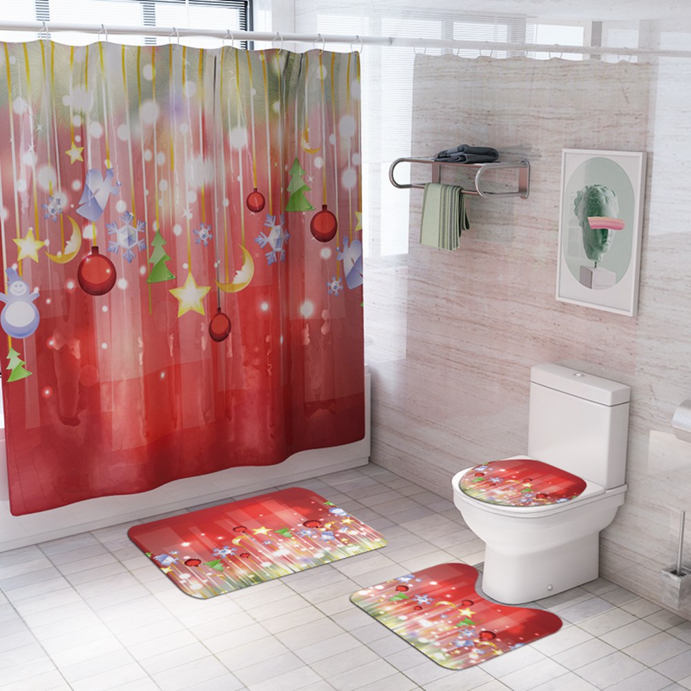 christmas shower curtain 
