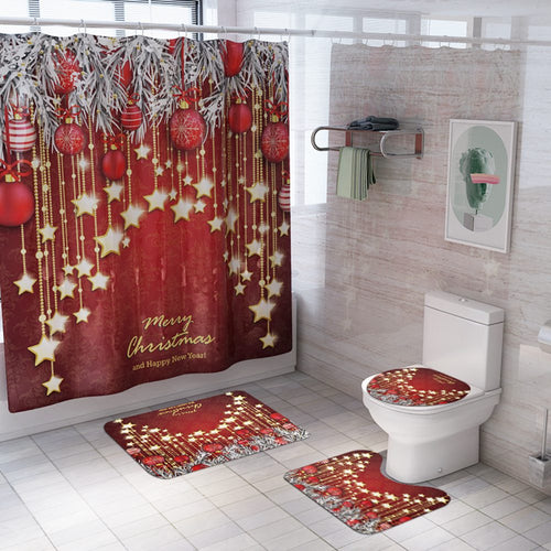 christmas shower curtain