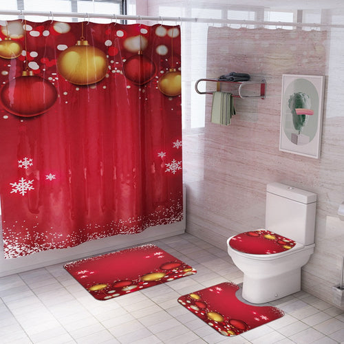 christmas shower curtain
