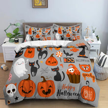 Load image into Gallery viewer, Spooky Halloween bed set
