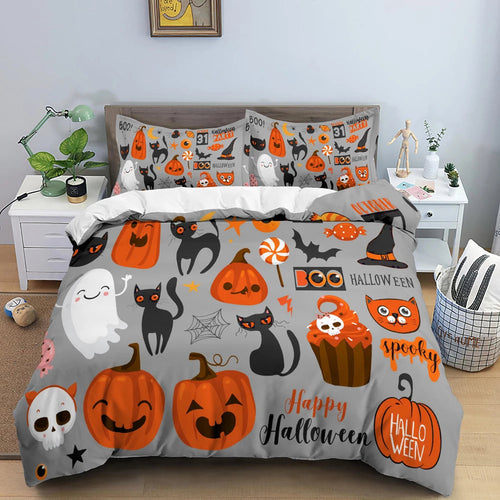 Spooky Halloween bed set