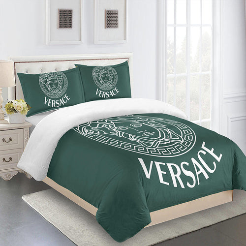 Green Versace bed set