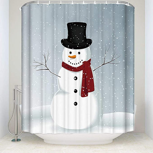 Snowman Shower Curtain
