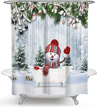 Load image into Gallery viewer, Funny Kids Christmas Shower Curtain

