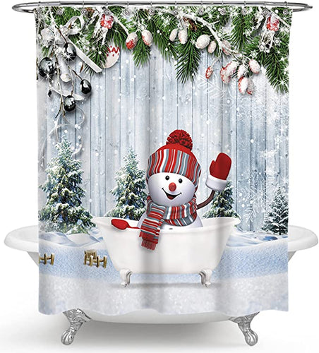 Funny Kids Christmas Shower Curtain