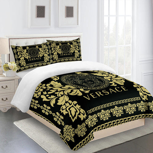 Gold Flower Versace bed set