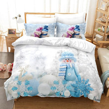 Load image into Gallery viewer, Winter Merry Christmas bed set
