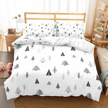 Load image into Gallery viewer, Pine tree Christmas bed set
