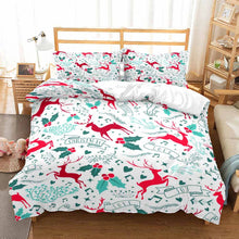 Load image into Gallery viewer, Reindeer Christmas bed set
