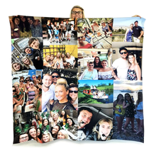 Load image into Gallery viewer, Picture Collage - Fleece Blanket Gift
