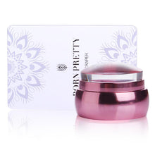 Load image into Gallery viewer, The Born Pretty Clear Jelly Silicone Stamper with Metallic Handle and Scraper Set
