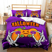 Load image into Gallery viewer, Gaming Halloween bed set
