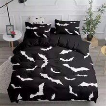 Load image into Gallery viewer, Black Flying Vampire Halloween bed set
