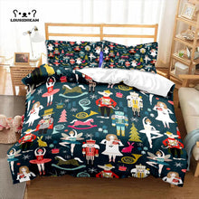 Load image into Gallery viewer, Nutcracker Christmas bed set
