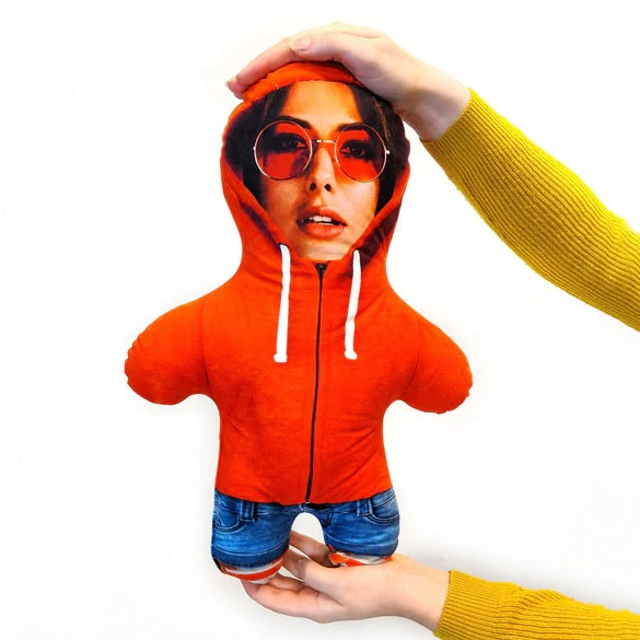 Orange Hoodie - Personalized Mini Me Doll Gift