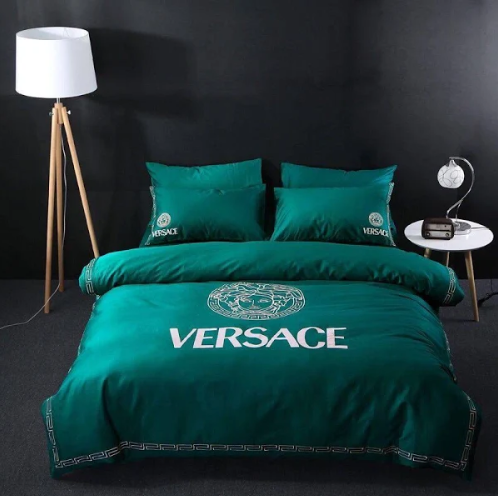 Trendy Green Versace bed set