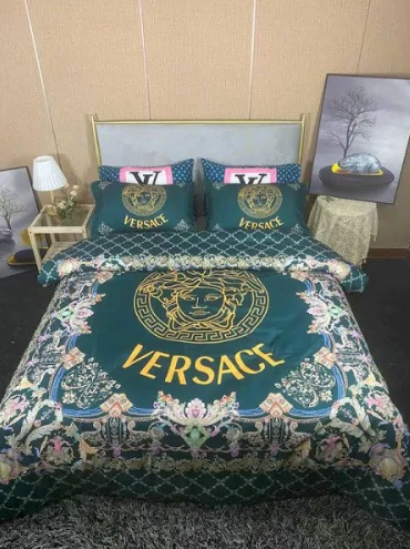 Floral in Green Versace bed set