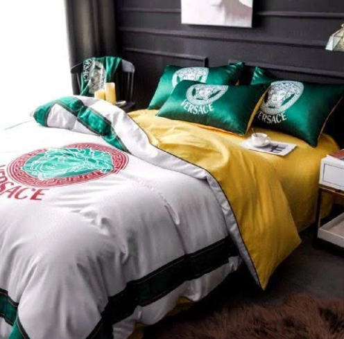 Trendy Mixing Color Versace bed set