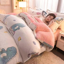 Load image into Gallery viewer, Winter Warm Short Plush Duvet Cover King Double Queen Size Double-side Plush Quilt Cover Not Including Pillowcase
