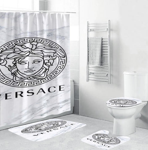 Marble Versace Shower Curtain Set