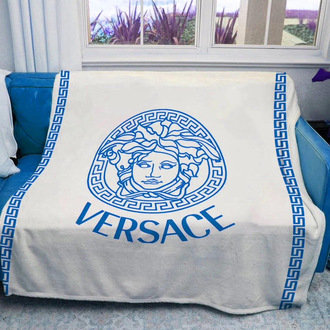 Blue Versace blanket