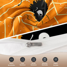 Load image into Gallery viewer, Orange Spider Halloween bed set
