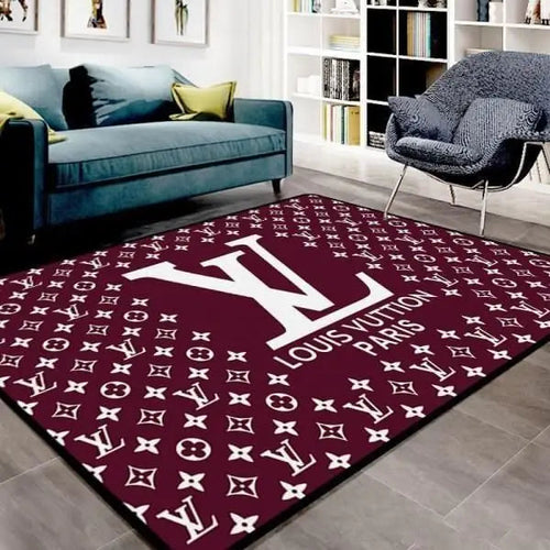 Louis vuitton Red Paris luxury living room carpet
