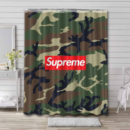 Green Army Supreme Shower Curtain Set