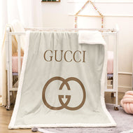 Cream Gucci blanket 