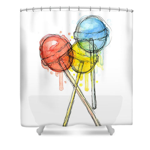 Lollipop Candy Halloween Shower Curtain