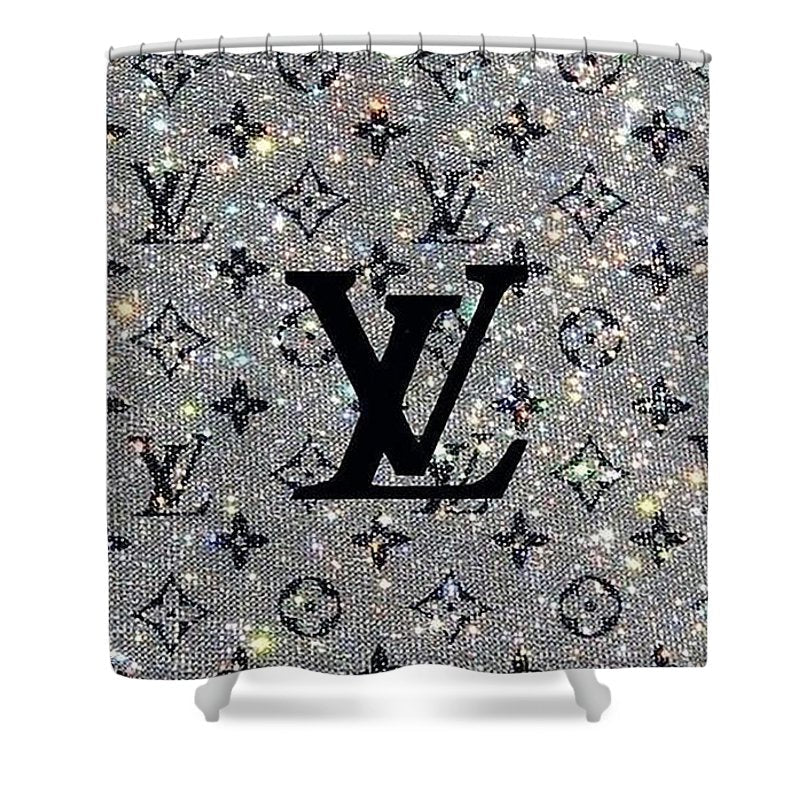 Louis Vuitton shower curtain Logo 