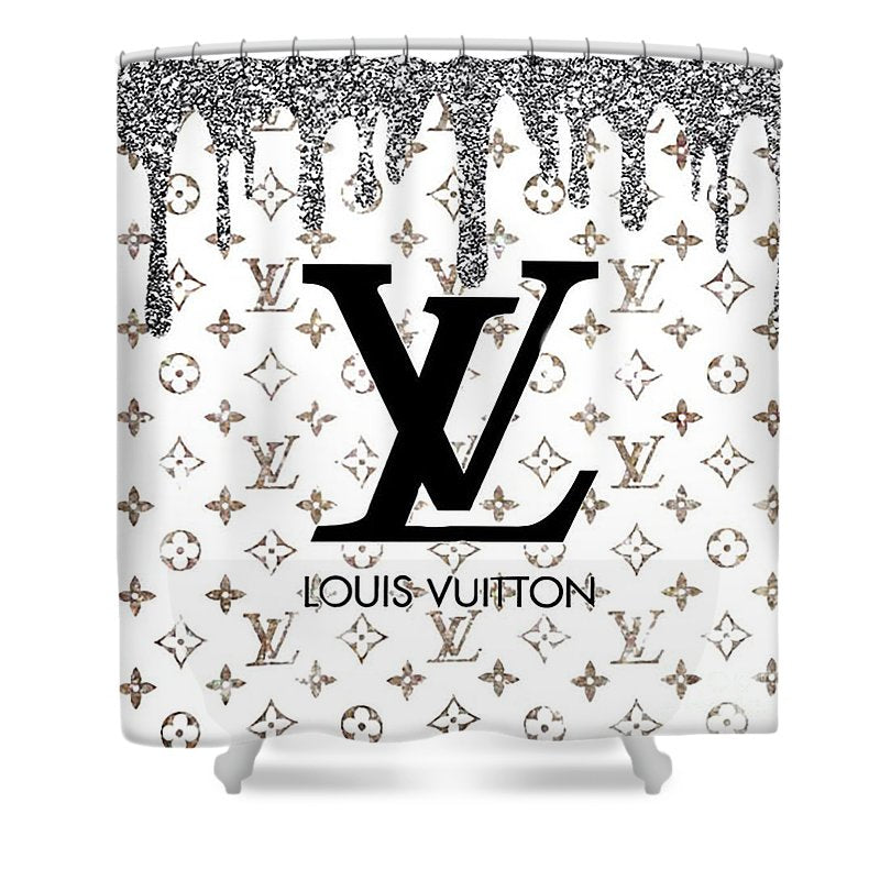 Louis Vuitton Logo Shower Curtain
