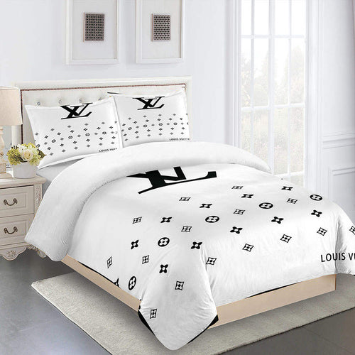 LV Type 130 Bedding Sets Duvet Cover Lv Bedroom Sets Luxury Brand Bedding