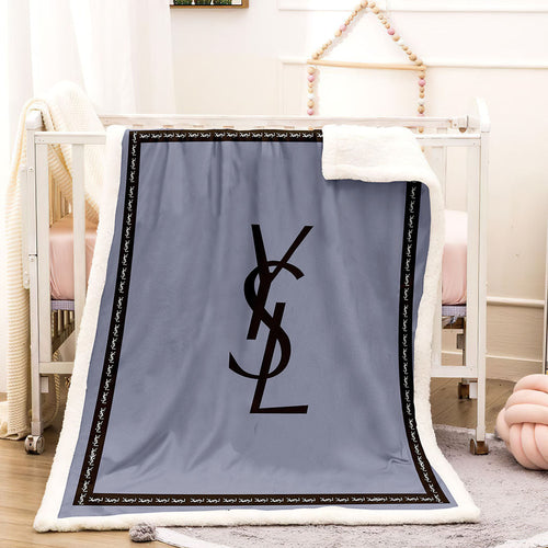 Black And White Louis Vuitton Living Room Area No4004 Fleece Blanket  - Inktee Store