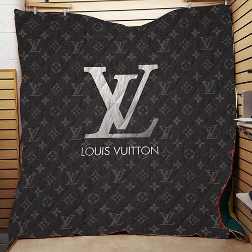 Gray Logo Louis Vuitton blanket