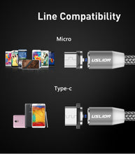 Load image into Gallery viewer, Magnetic USB Cable Fast Charging USB Mobile Phone - ROSAMISS STORE
