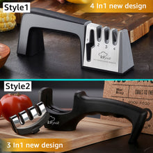 Load image into Gallery viewer, Knife Sharpener 4 in 1 Diamond Coated - ROSAMISS STORE
