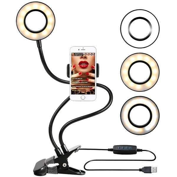 Selfie Studio™ Light With Phone Holder