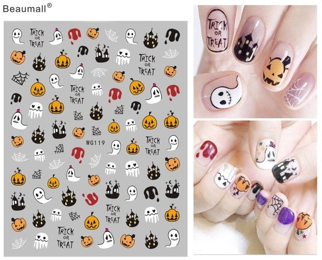 halloween nail art Manicure Back Tips Beauty