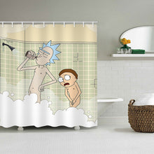 Load image into Gallery viewer, rick and morty shower curtain

