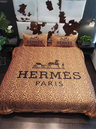 Tiger Hermes bed set