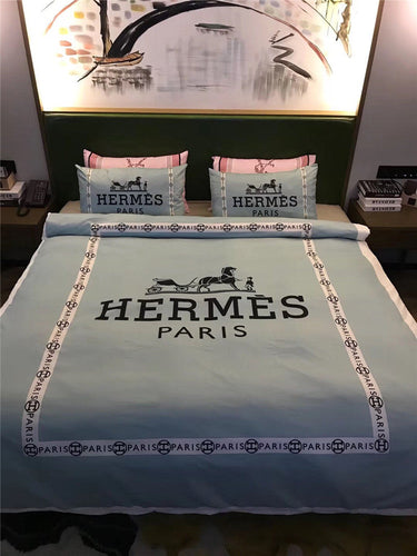 Gray Hermes bed set