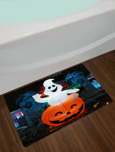 Load image into Gallery viewer, Pumpkin The White Ghost Halloween Shower Curtain
