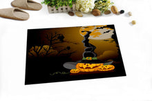 Load image into Gallery viewer, Witch Hat Pumpkin Owl Halloween Shower Curtain
