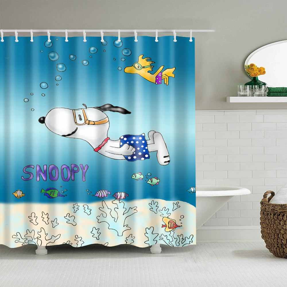 snoopy shower curtains