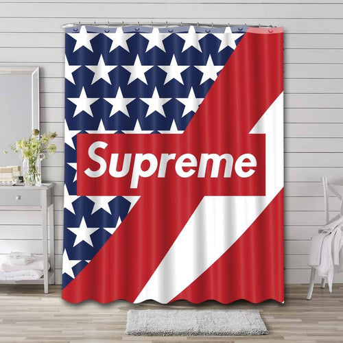 USA Flag Supreme Shower Curtain Set