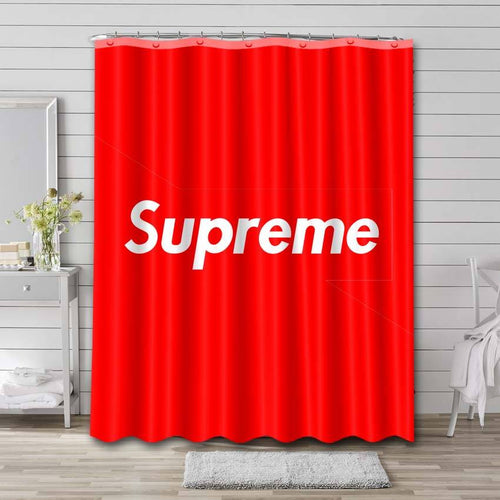 Louis Vuitton Supreme Shower Curtains for Sale