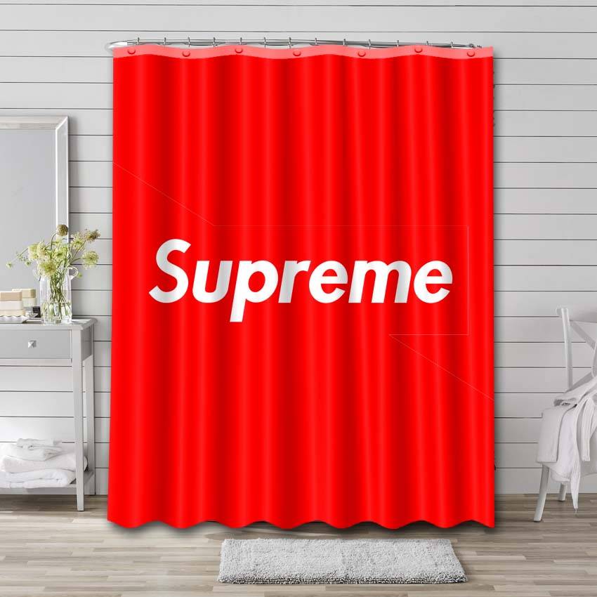 Logo Supreme Shower Curtain Set